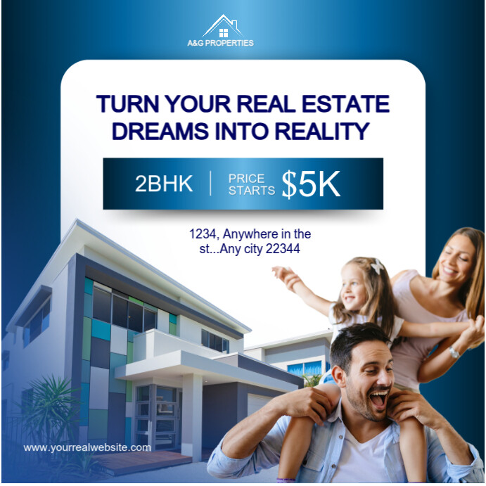 Copy of White Maximalist Real Estate Flyer Instagram Post | PosterMyWall