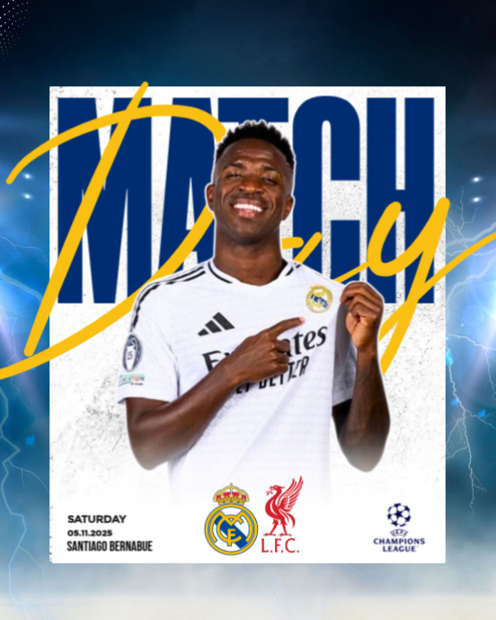 White Maximalist Real Madrid Match Day Instagram Portrait Template ...