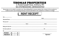 White Maximalist Receipt  Us Legal template
