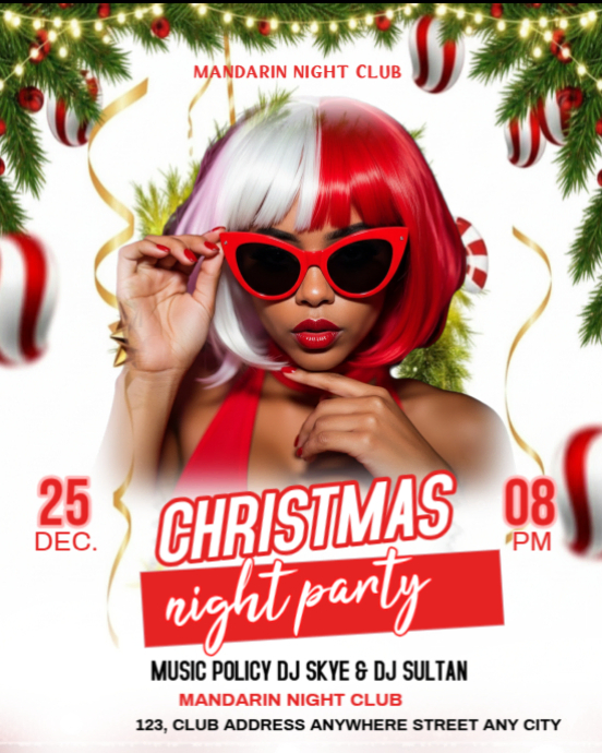 White Maximalist Red Christmas Night Party Design A3 (1) Instagram ...