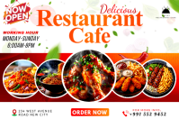 Hvid Restaurant Promotion Ishidi elingu 4' × 6' Template