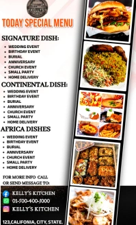 White Maximalist Restaurant Menu Template Us