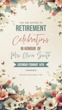 White Maximalist Retirement Instagram Story template