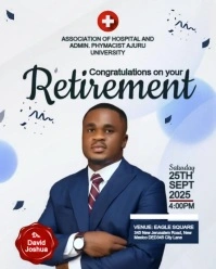 White Maximalist Retirement Party Invitation  Instagram Portrait template