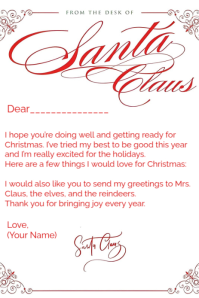 White Maximalist Santa Clause  Pinterest Graphic template