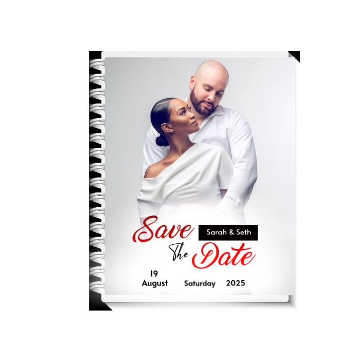 Save the date notepad Instagram Post template