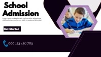 White Maximalist School Admission Youtube Thumbnail template