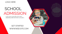 White Maximalist School Admission Youtube Thumbnail template