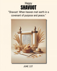 Blanc White Maximalist Shavuot  Instagram Portrait Instagram Portrait Template
