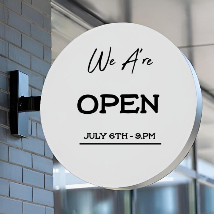 White Maximalist Sign Board Instagram Post Template | PosterMyWall
