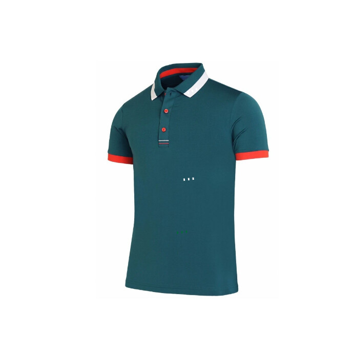White Maximalist Simple Green Men Polo Shirt Instagram Post template