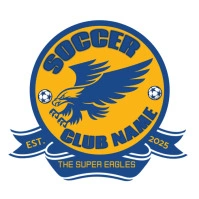 White Maximalist Soccer  Logo template