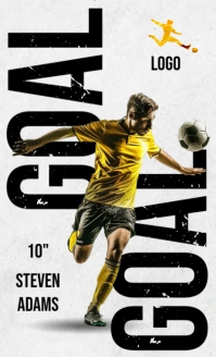 White Maximalist Soccer Player Goal Us Legal template