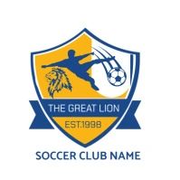 White Maximalist Soccer Team  Logo Logótipo template