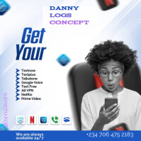 Hvid Digital Services Promotion Instagram-opslag Template