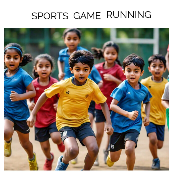 White Maximalist Sports,game,running  Instagr Instagram Post template