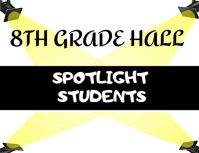 White Maximalist Spotlight Student Flyer (us Letter) template