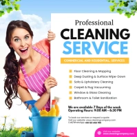 White Maximalist Spring Cleaning Instagram Post template