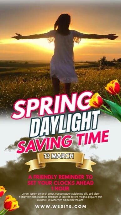 White Maximalist Spring Forward Template Whatsapp Status Isimo se-WhatsApp