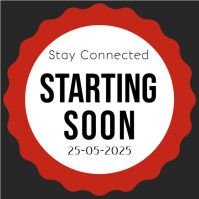 Starting soon Template | PosterMyWall