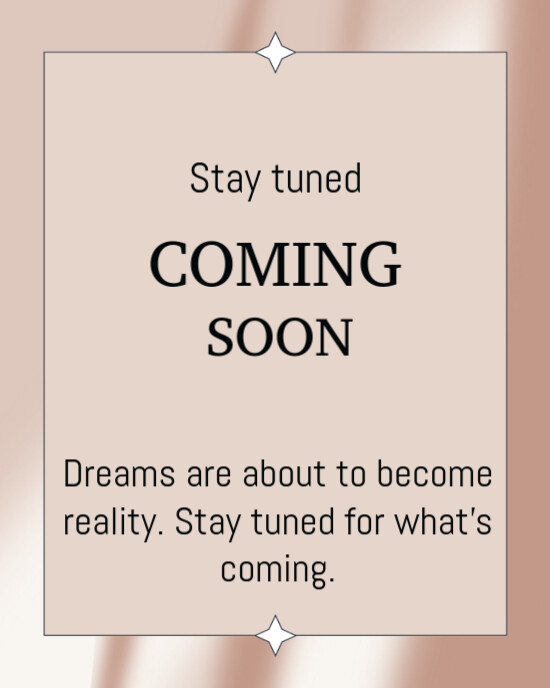 White Maximalist Stay Tuned Coming Soon  Instagram Portrait template