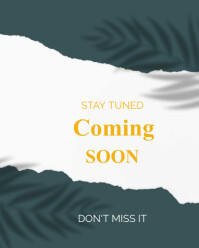 White Maximalist Stay Tuned Coming Soon  Instagram Portrait template