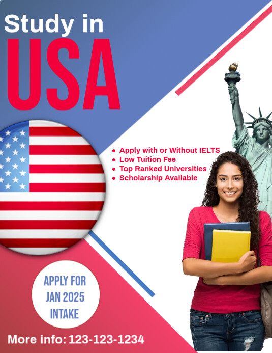 White Maximalist Study In Usa Flyer (us Letter) template