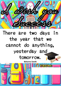 A4 Success Card Template | PosterMyWall