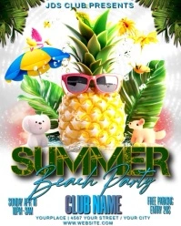 White Maximalist Summer Instagram Portrait template