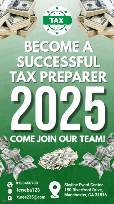 White Maximalist Tax Preparation Instagram Story Instagram-verhaal template
