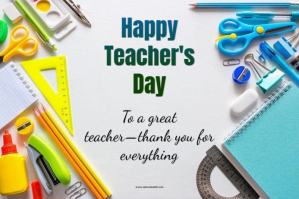 Blanc White Maximalist Teacher's Day Card Label Label Template