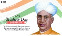 White Maximalist Teacher's Day Tag template