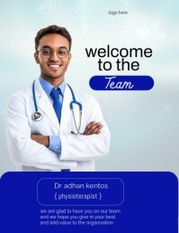 White Maximalist Team Flyer (us Letter) template
