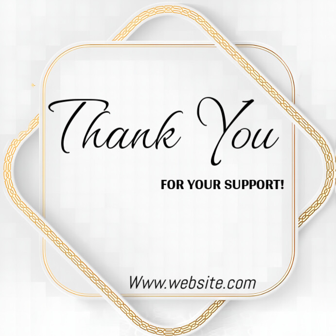 Copy of White Maximalist Thank You Card Instagram Post | PosterMyWall