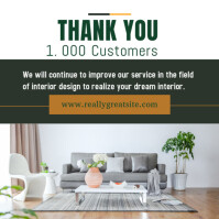 White Maximalist Thank You Customers Online Design Flyer/template  Instagram Post