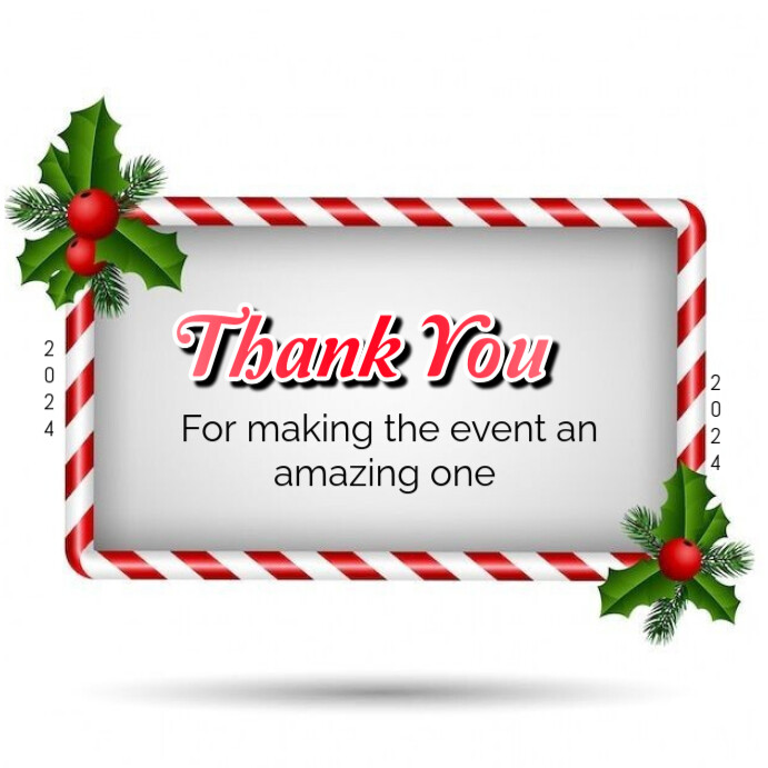 White Maximalist Thank You Instagram Post Template | PosterMyWall