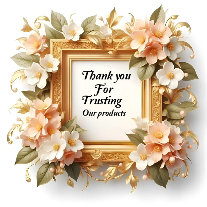White Maximalist Thank You Message Instagram Post Template | PosterMyWall