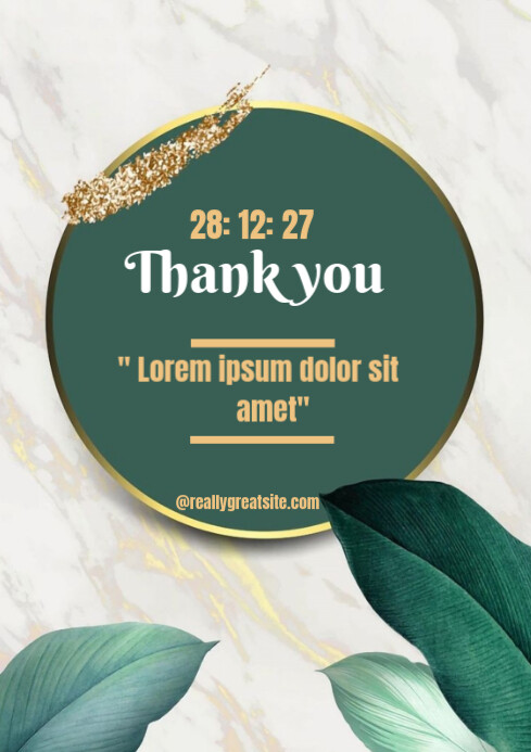 Copy of White Maximalist Thank You Online Design Flyer/template A4 ...