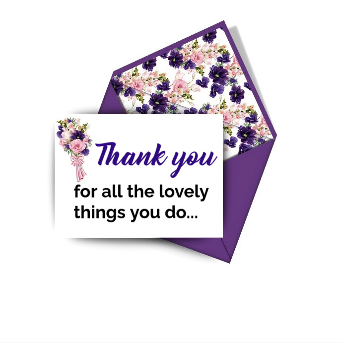 White Maximalist Thank You Quote Instagram Post Template | PosterMyWall