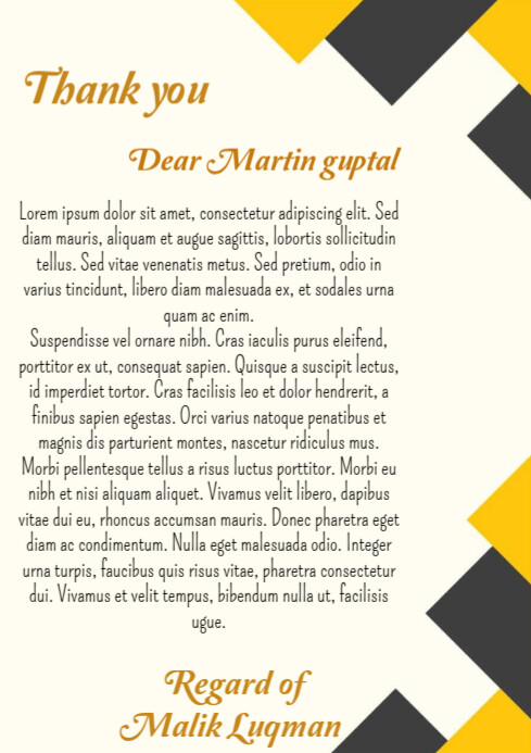 White Maximalist Thanks  A4 template