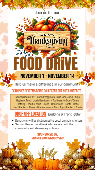 White Maximalist Thanksgiving Food Drive Invitation Instagram Story ...