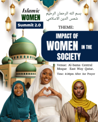 White Maximalist The Impact Of Women In Society Instagram Portrait template