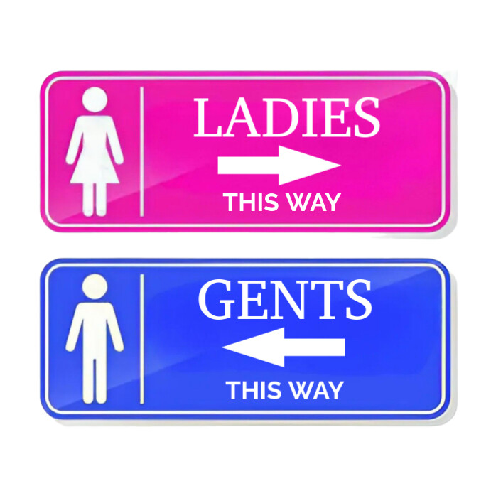 Copy of White Maximalist Toilet Sign Instagram Post | PosterMyWall