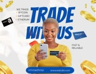 White Maximalist Trade With Us Flyer (us Letter) template