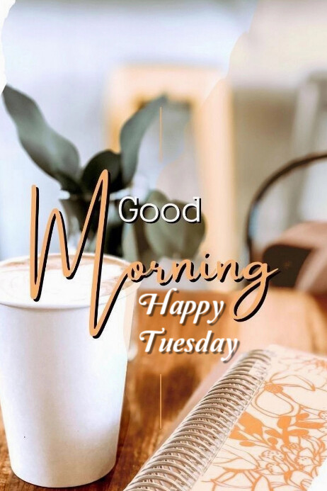 White Maximalist Tuesday Morning Banner 4' × 6' Template | PosterMyWall