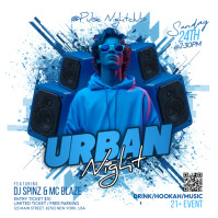 White Urban Night Event Instagram-opslag Template
