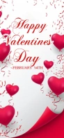 White Maximalist Valentine's Celebration  Snapchat Geofilter template