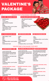 White Maximalist Valentine's Day Package Flyer Design Us Legal Umthetho we-US template