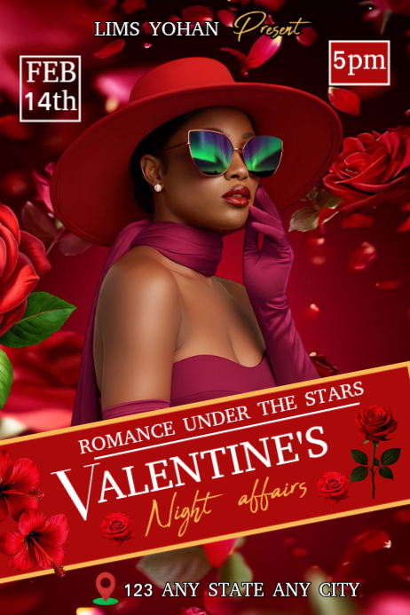 Copy of White Maximalist Valentine's Night Affair / Valentine Night ...