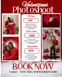 White Maximalist Valentines Photoshoot  Instagram Portrait template